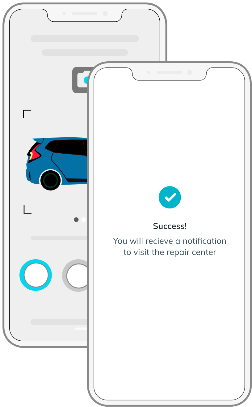 Third party car insurance accident repairs done